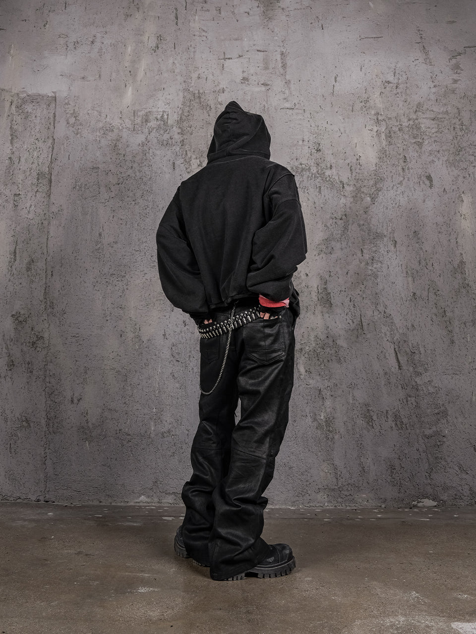UNDERWATER Dust Black Deconstructed Destruction Hoodie | Face 3 Face