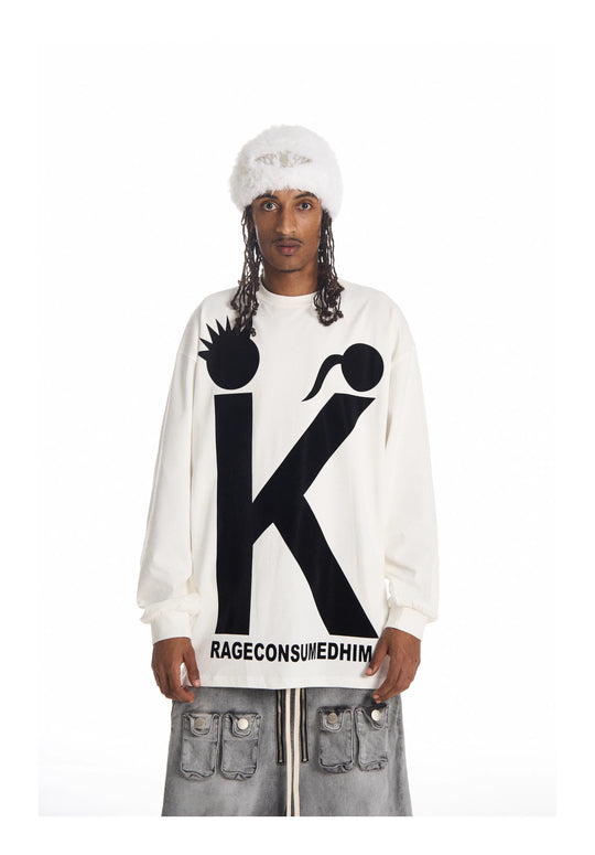KARMANISTIC Big K Logo Long Sleeve Tee | Face 3 Face