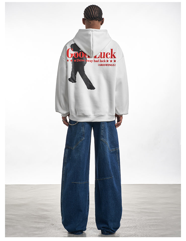 F3F Select Good Luck Printed Letter Hoodie | Face 3 Face