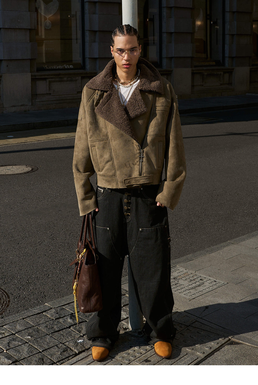 STEEPC Suede Shearling Jacket | Face 3 Face