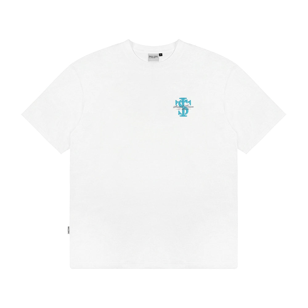 Small Town Kid 3D Embroidered Logo Letter Tee | Face 3 Face