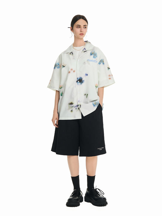 Harsh and Cruel Floral Oil Painting Cuban Shirt | Face 3 Face