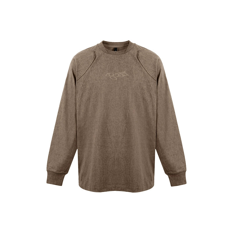 1807 Wax Print Patchwork Long Sleeve Tee | Face 3 Face