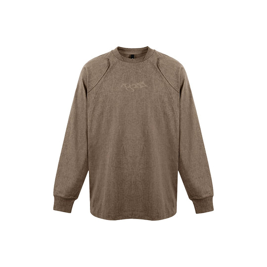 1807 Wax Print Patchwork Long Sleeve Tee | Face 3 Face