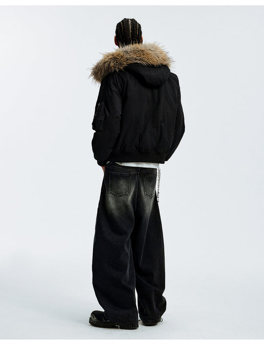 MEDM Fur Hood N-2B Flight Jacket | Face 3 Face