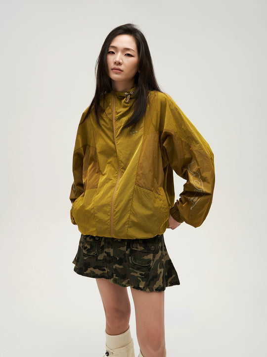 VOTE Colorblock Outdoor Windbreaker Jacket