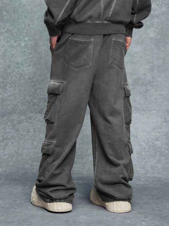 1807 Aged Wash Work Cargo Sweatpants | Face 3 Face