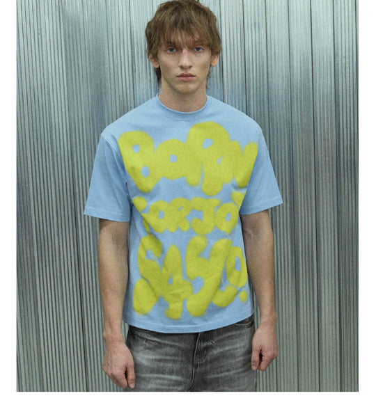 S45 Graffiti Letter Print Short Sleeve Tee | Face 3 Face