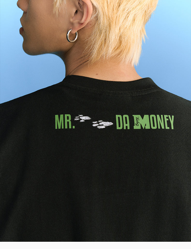 MEDM Cat Ear Hat Puppy Balloon Print Tee | Face 3 Face