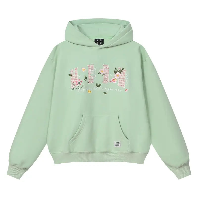MEDM Mini Patchwork Floral Embroidered Hoodie | Face 3 Face