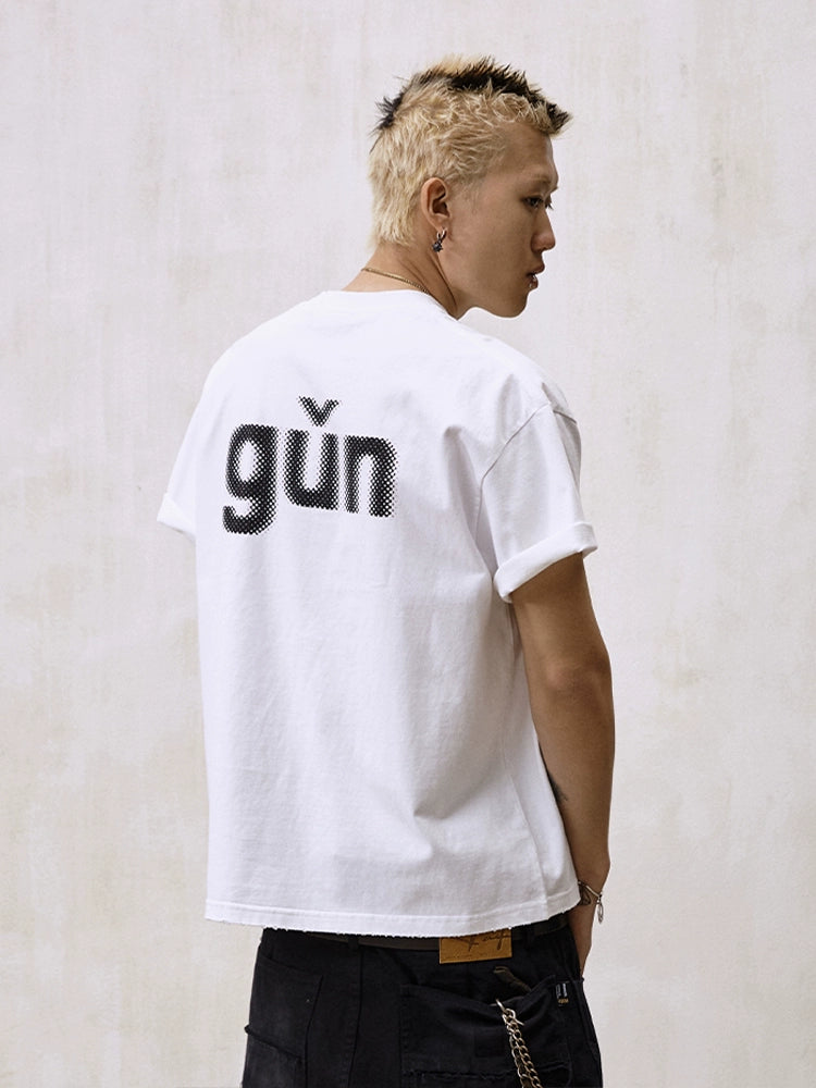 Remedy Dot Print Washed Tee | Face 3 Face