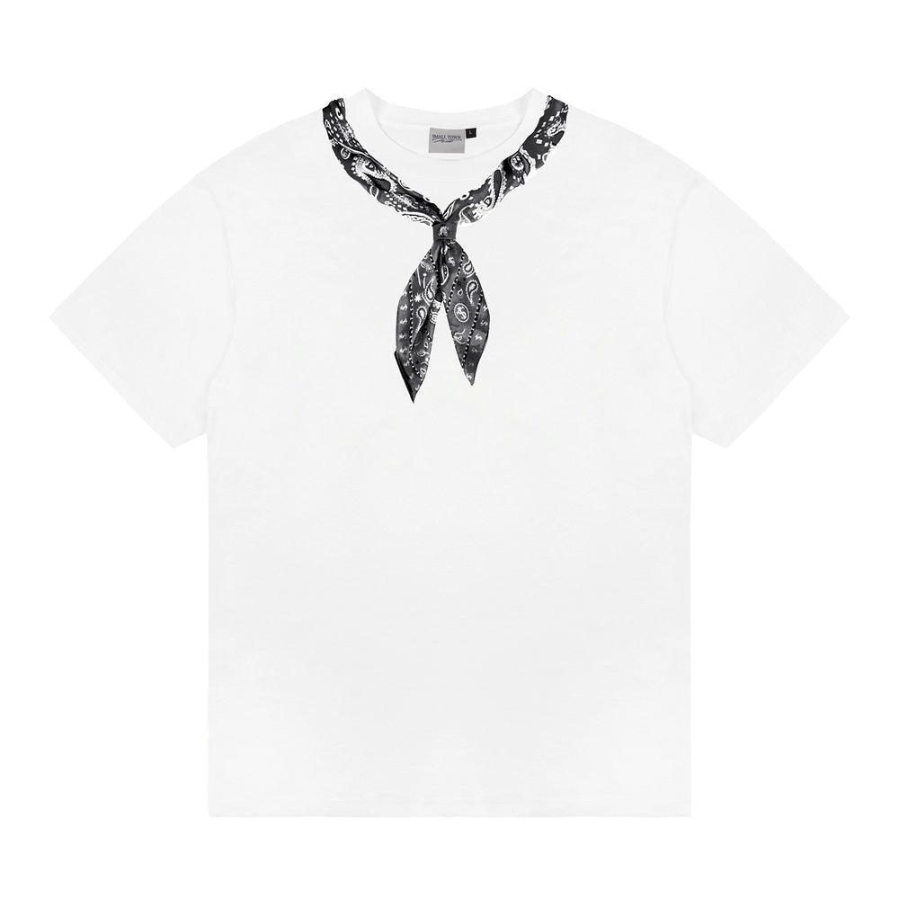 Small Town Kid Paisley Neck Scarf Print Tee | Face 3 Face