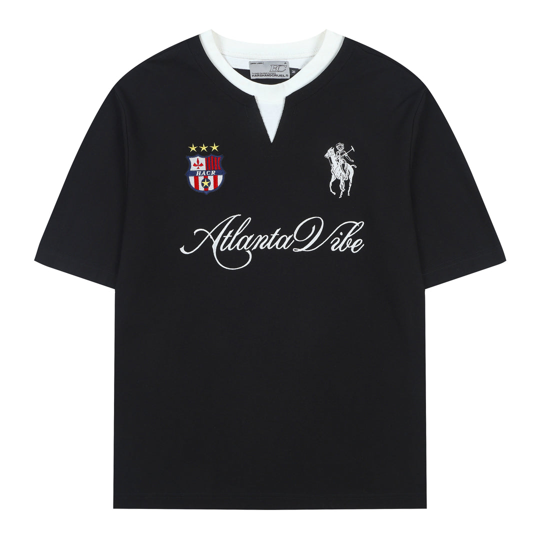 Harsh and Cruel Badge Embroidered Layered Tee | Face 3 Face