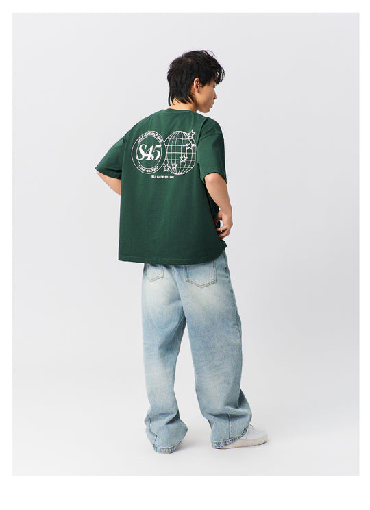 S45 New Earth Logo Printed Tee | Face 3 Face