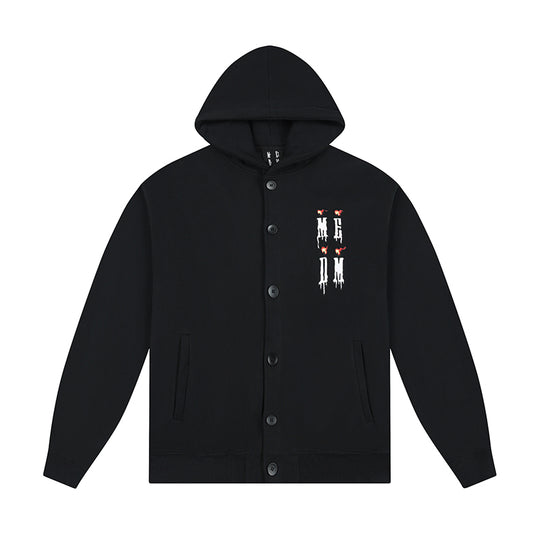 MEDM Candle Logo Button Cardigan Hoodie