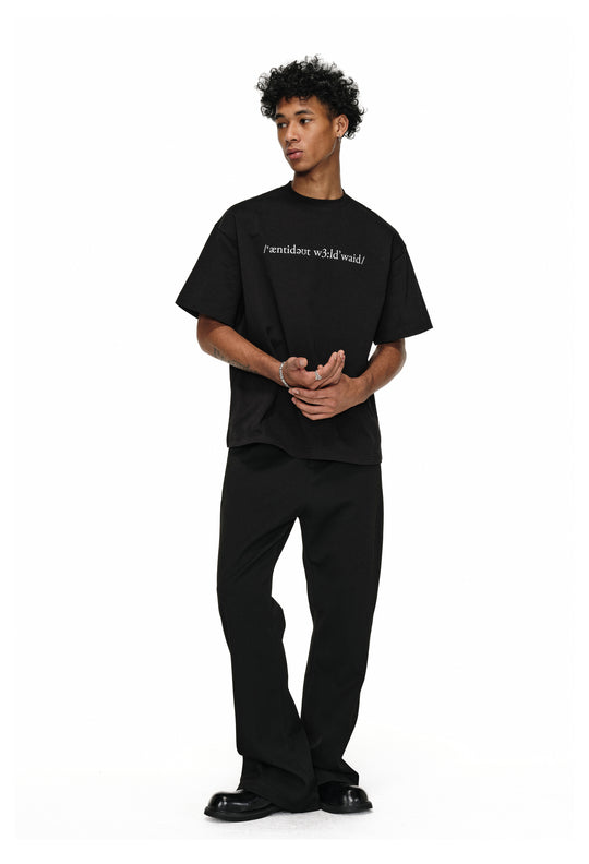 ANTIDOTE Small Letter Logo Printed Tee | Face 3 Face