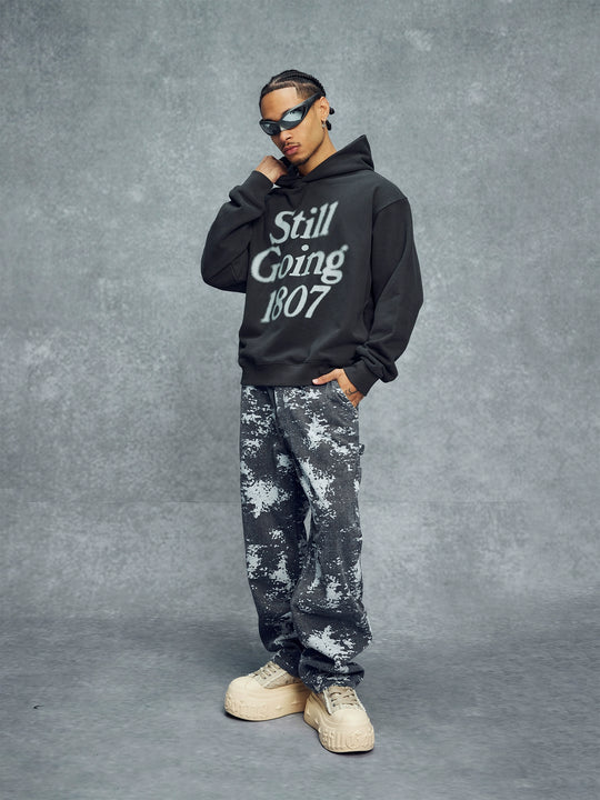 1807 Jacquard Textured Washed Jeans | Face 3 Face