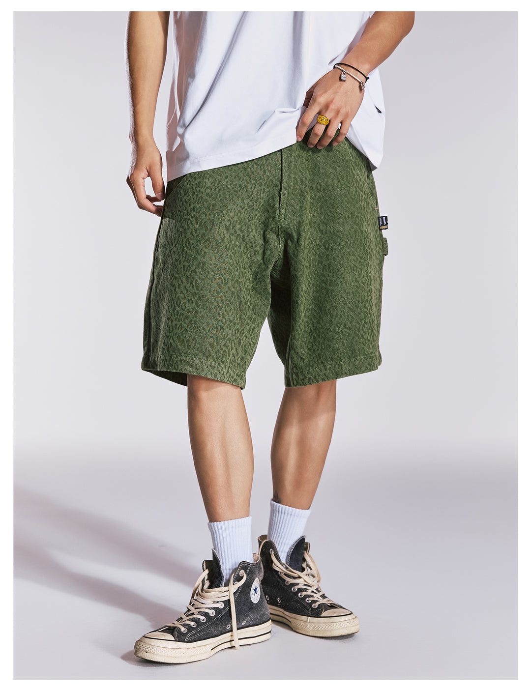 Remedy Leopard Work Painter Shorts | Face 3 Face