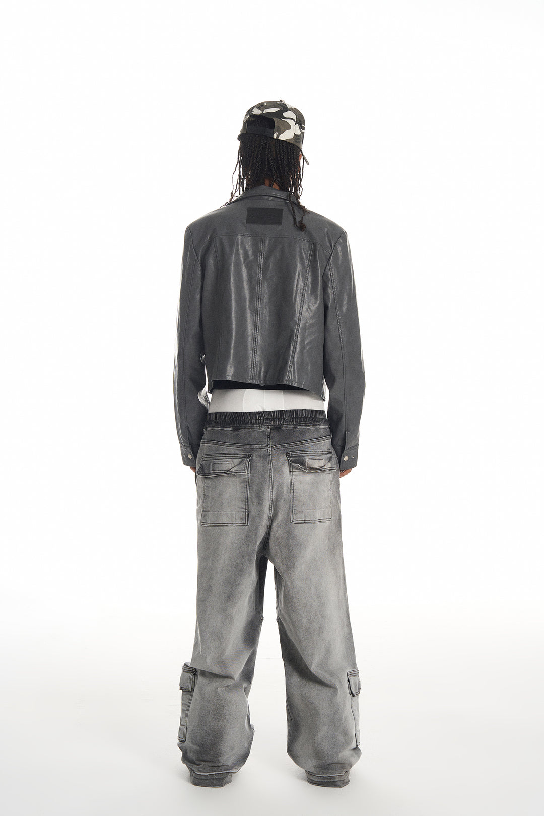 KARMANISTIC Racing Short Leather Jacket | Face 3 Face