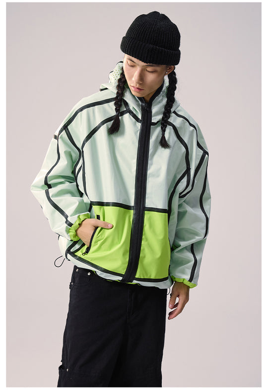 Remedy Devil Horn Hooded Windbreaker Jacket | Face 3 Face