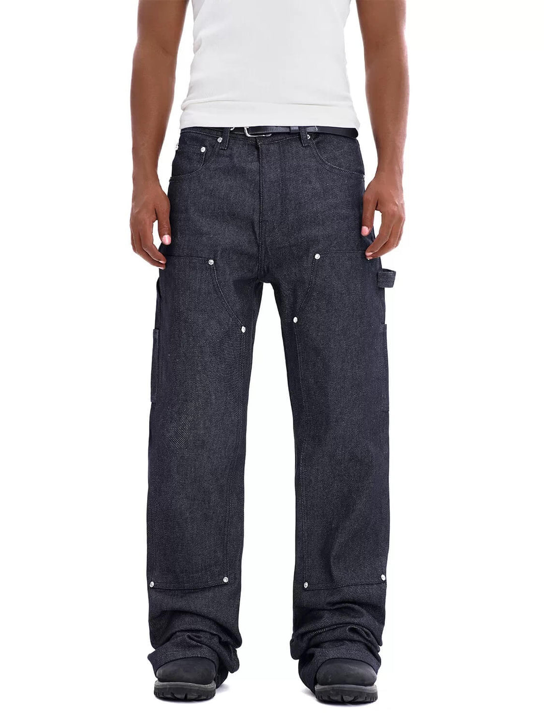 F3F Select High Rise Baggy Double Knee Painter Jeans