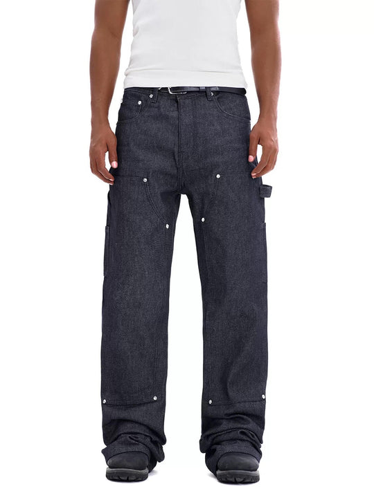 F3F Select High Rise Baggy Double Knee Painter Jeans