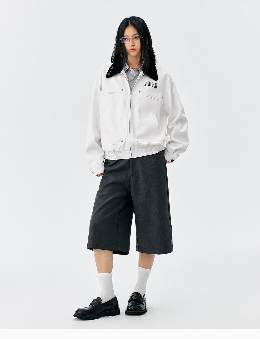 MEDM Studded Harrington Jacket | Face 3 Face