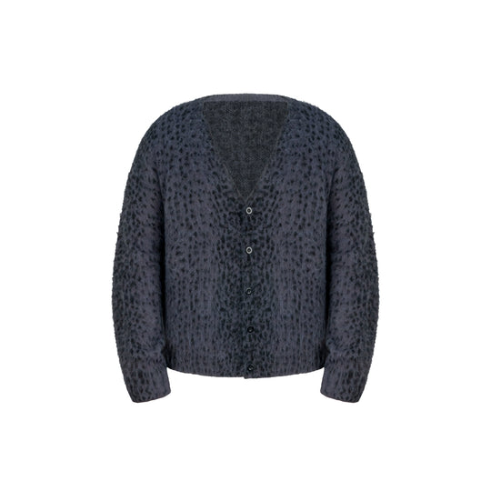 ANTIDOTE Dark Leopard Brushed Knit Cardigan | Face 3 Face