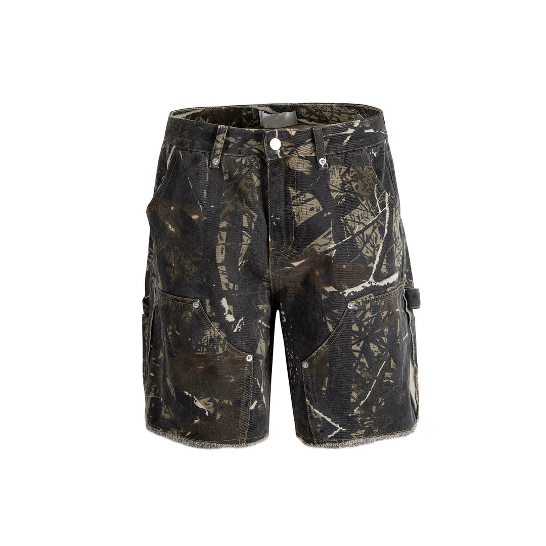 F3F Select Cutoff Double Knee Tree Camouflage Shorts | Face 3 Face
