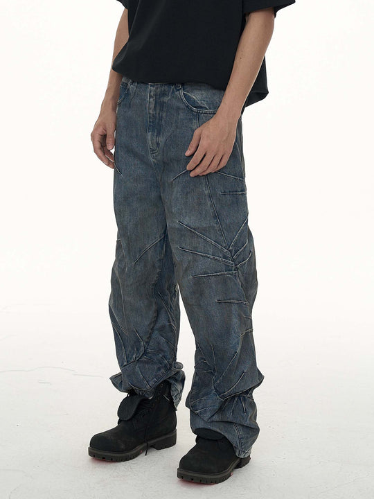 EVILKNIGHT(EK) Thorn Machete Vintage Washed Craft Jeans | Face 3 Face