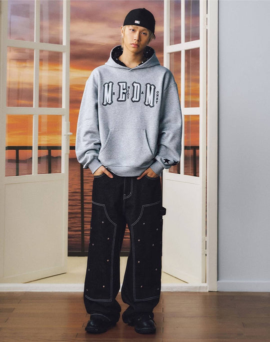 MEDM Star Hood Lining Logo Patch Hoodie | Face 3 Face
