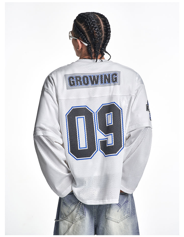 F3F Select 09 Numbered Mesh Long Sleeve Hockey Jersey | Face 3 Face