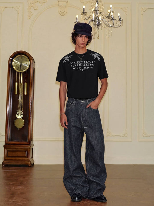YADcrew Slub Denim Baggy Jeans | Face 3 Face