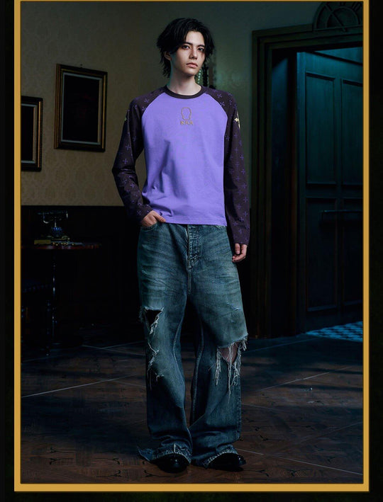 MEDM × HUNTER×HUNTER All Over Character Icon Raglan Long Sleeve Tee | Face 3 Face