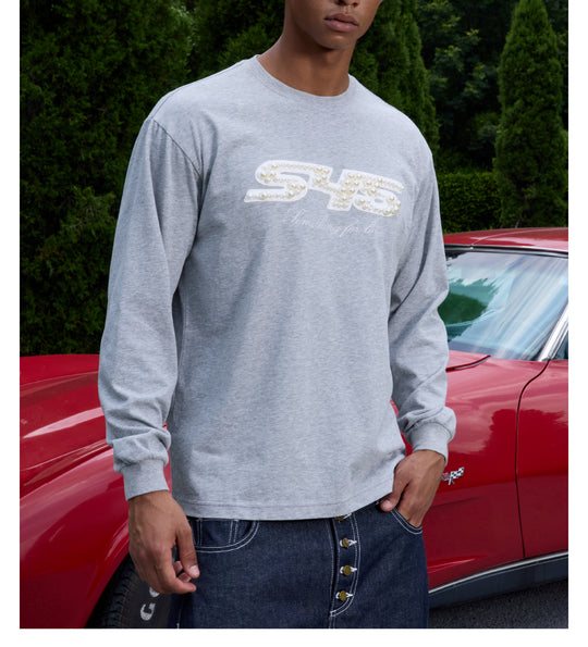 S45 Pearl Logo Patch Long Sleeve Tee | Face 3 Face