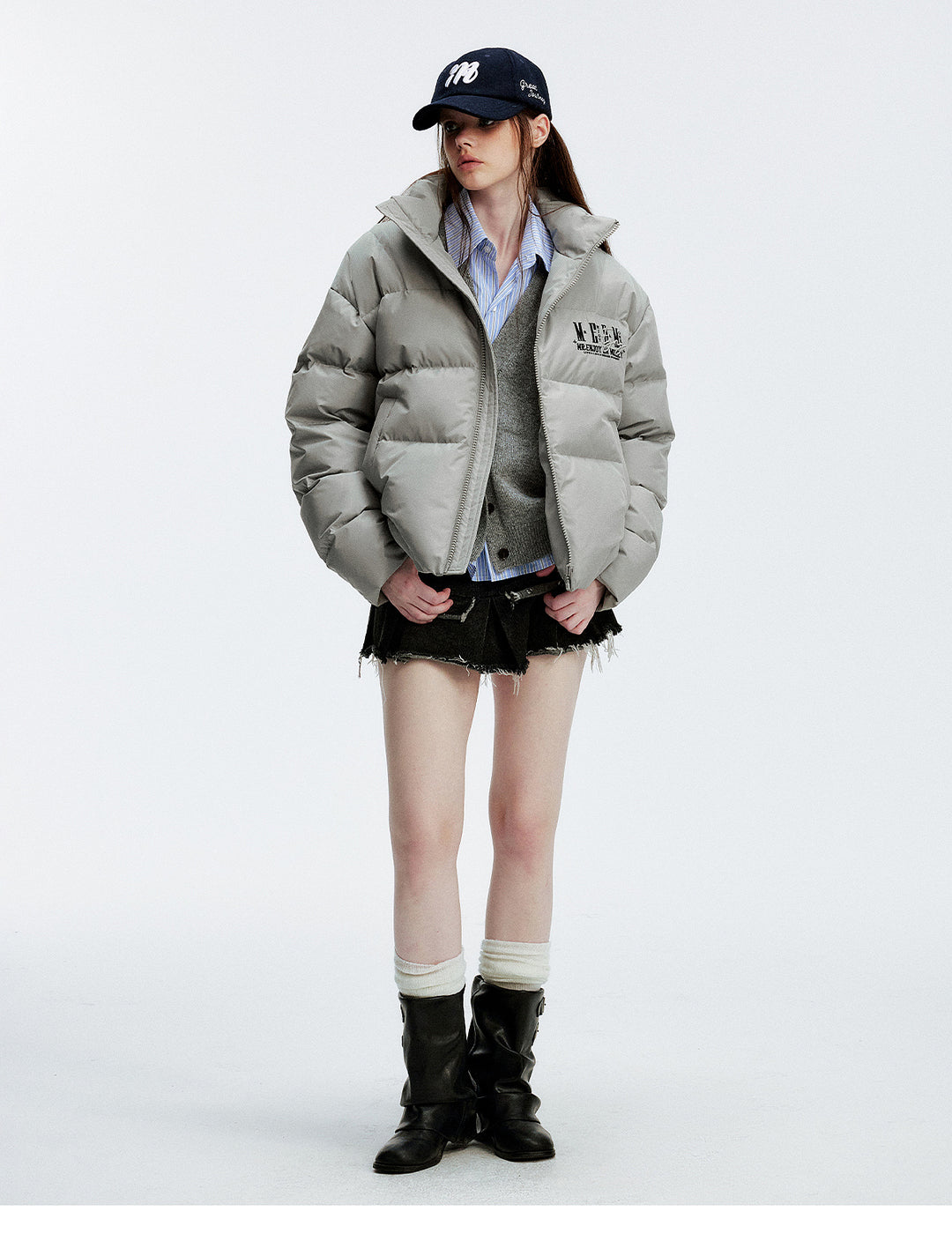 MEDM Honeycomb Pattern Down Jacket | Face 3 Face