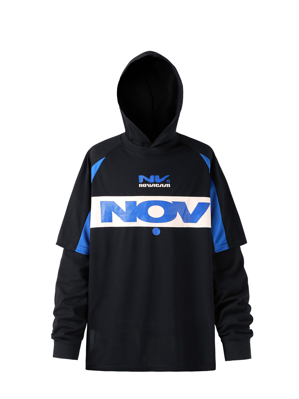 NOVACAM Soccer Jersey-Style Fake Two-Piece Hoodie | Face 3 Face
