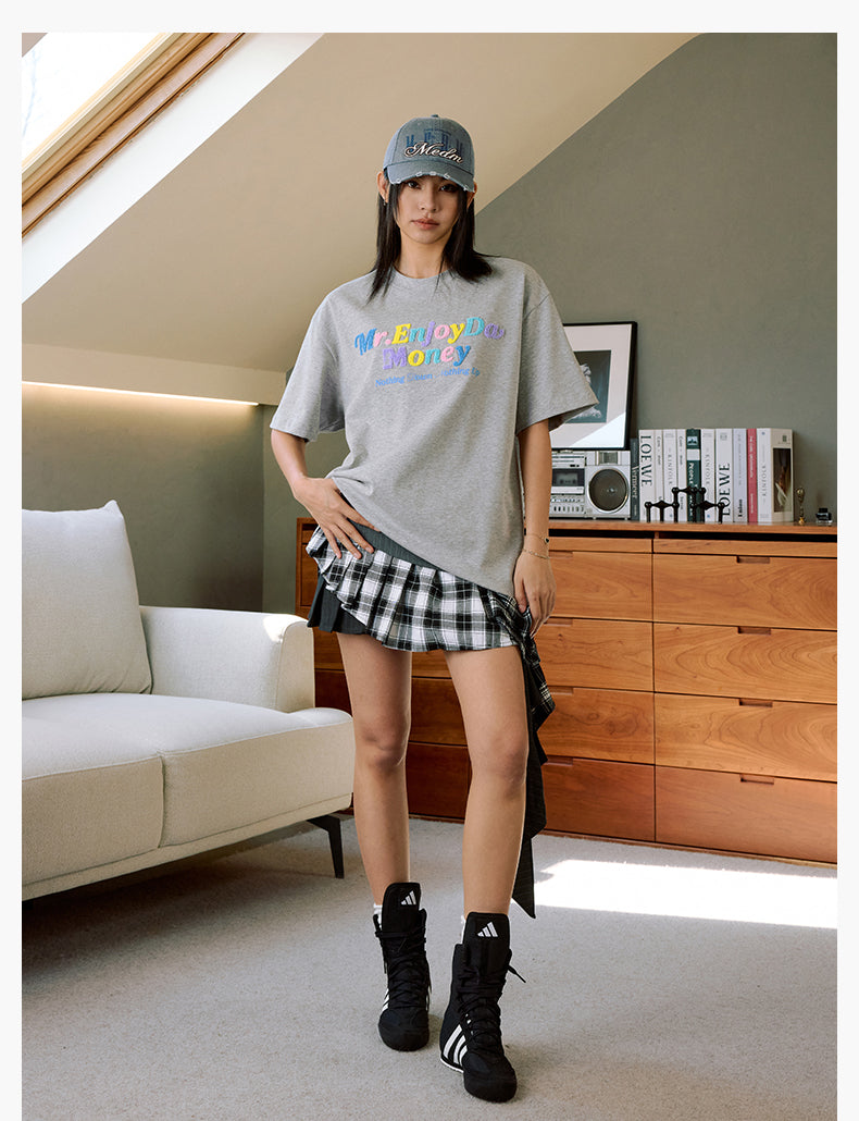 MEDM Multicolor Terry Embroidery Tee | Face 3 Face