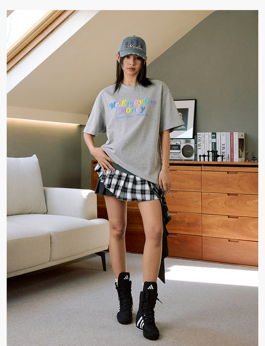 MEDM Multicolor Terry Embroidery Tee | Face 3 Face