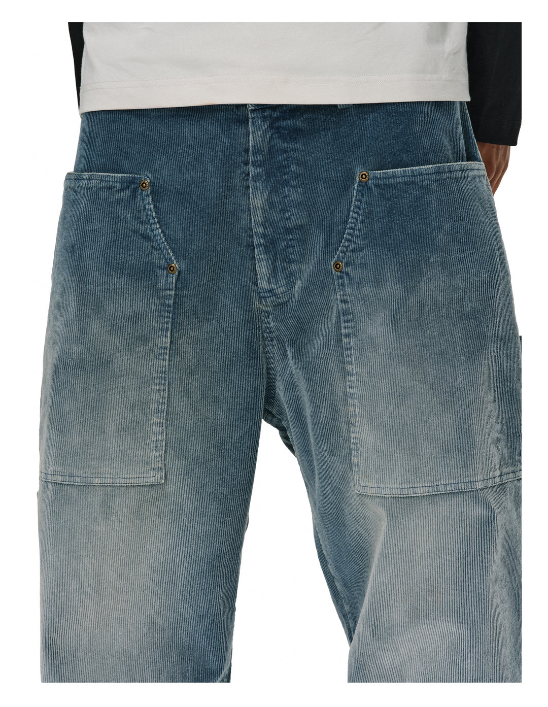ANTIDOTE Patch Pocket Washed Corduroy Pants | Face 3 Face