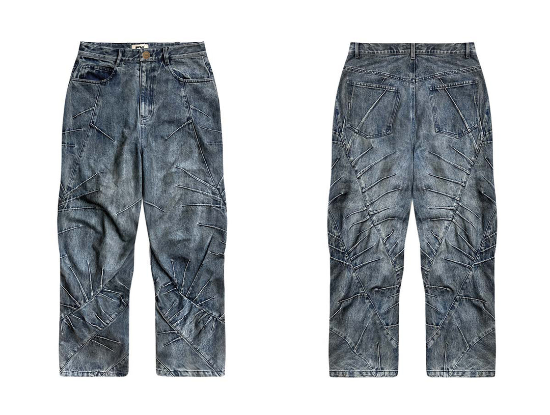 EVILKNIGHT(EK) Thorn Machete Vintage Washed Craft Jeans | Face 3 Face