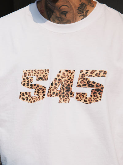 S45 Leopard Logo Print Tee | Face 3 Face
