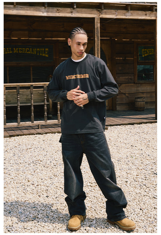 Remedy Crackle Print Long Sleeve Tee | Face 3 Face