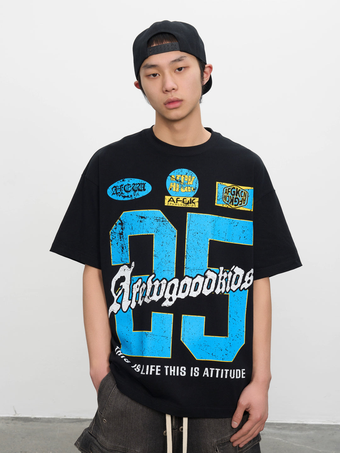 AFGK Vintage Number Print Tee | Face 3 Face