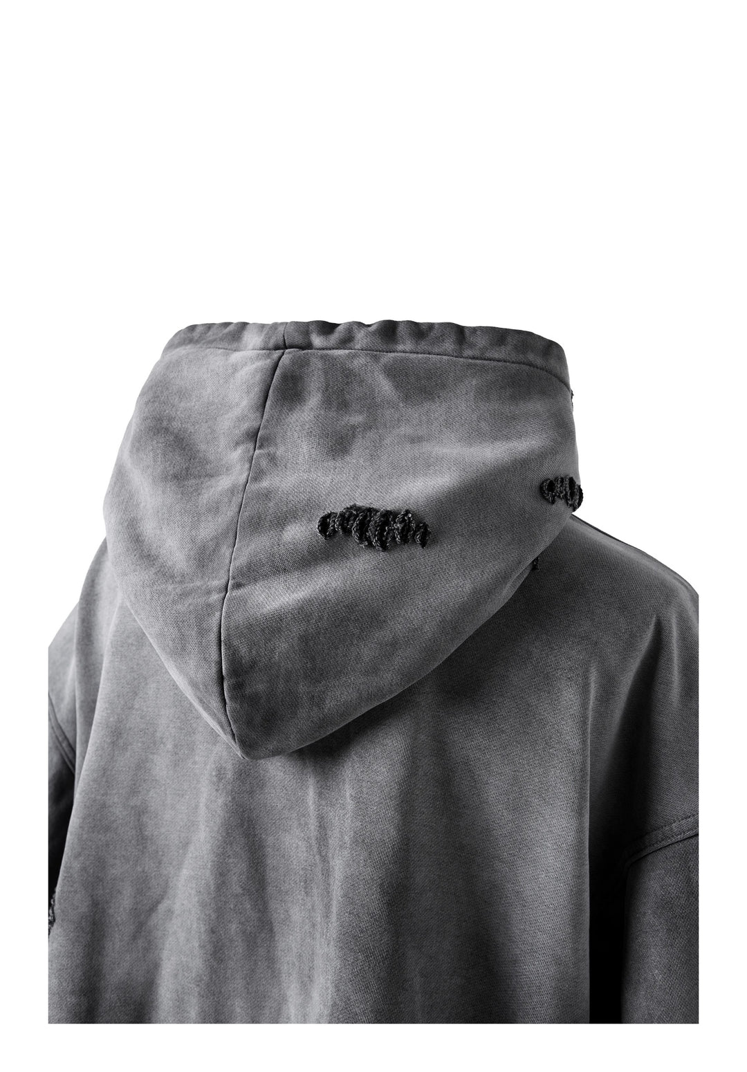KARMANISTIC Distressed Washed Rivets Hoodie | Face 3 Face