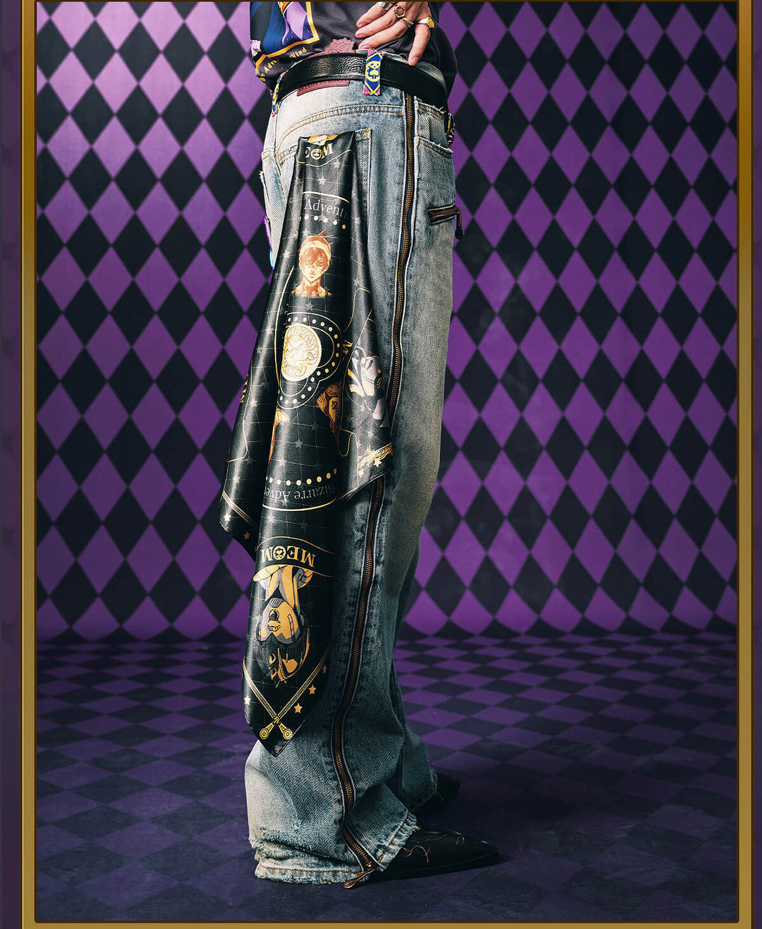 MEDM × JOJO Character Print Scarf | Face 3 Face