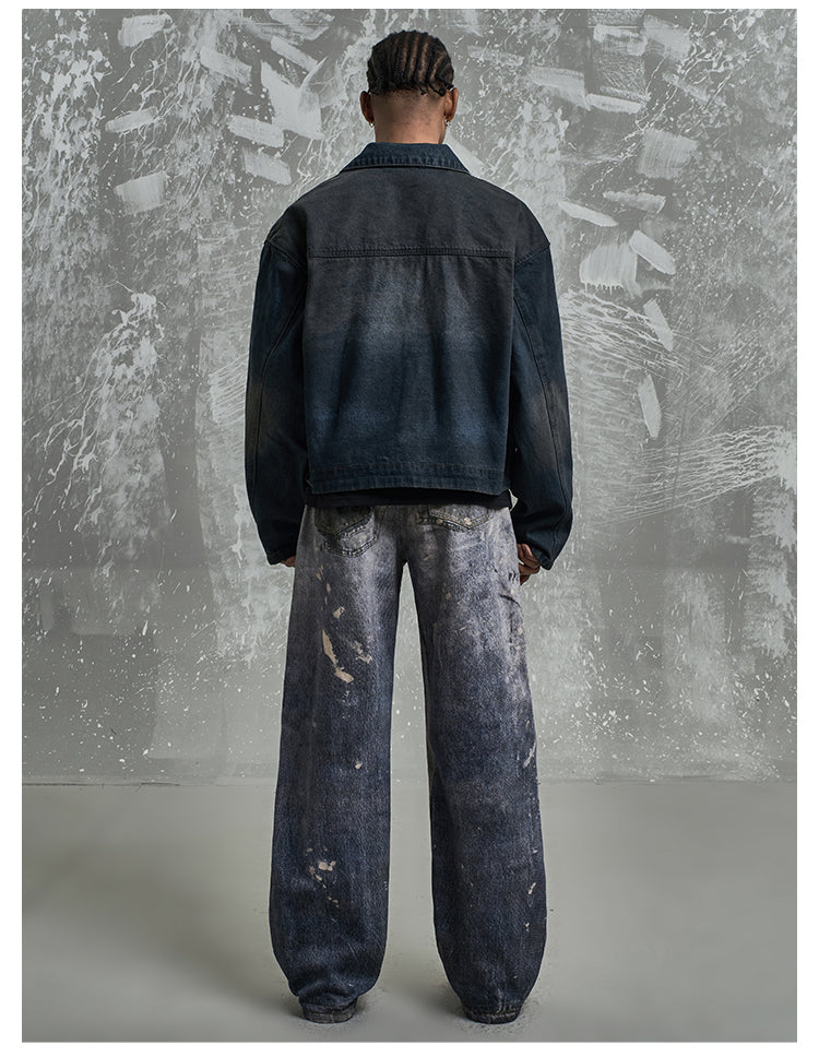 F3F Select 3D Graffiti Digital Print Washed Jeans | Face 3 Face