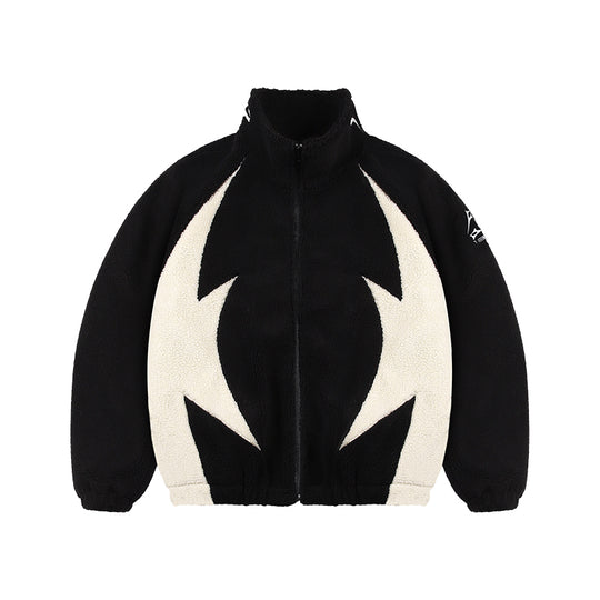 1807 Patchwork Sherpa Fleece Jacket | Face 3 Face