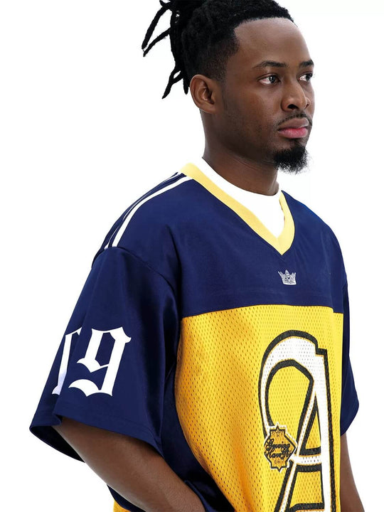 F3F Select Big Letter A Color Block Mesh Short Sleeve Jersey | Face 3 Face