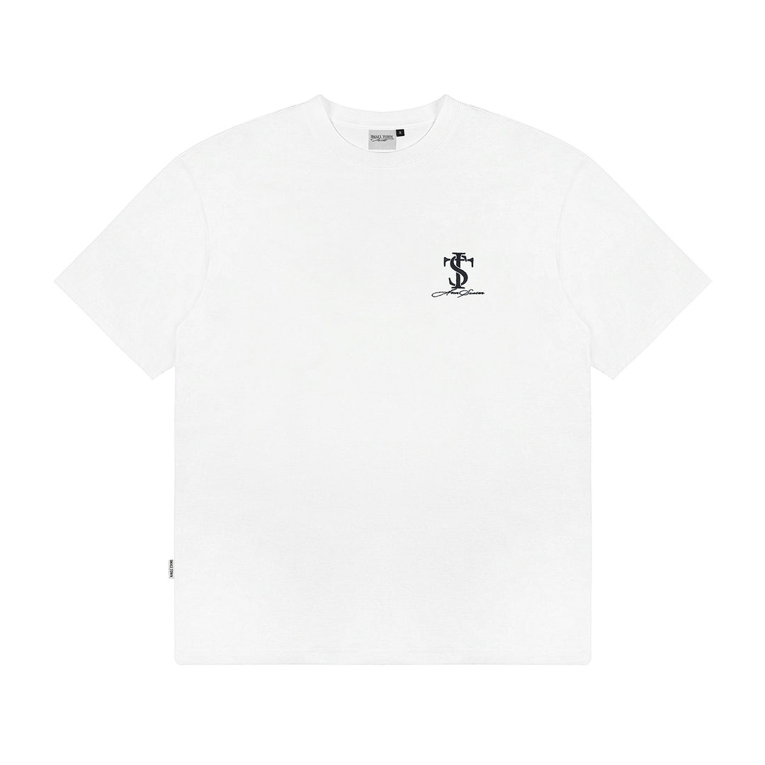 Small Town Kid Classic Logo Embroidered Small Label Tee | Face 3 Face